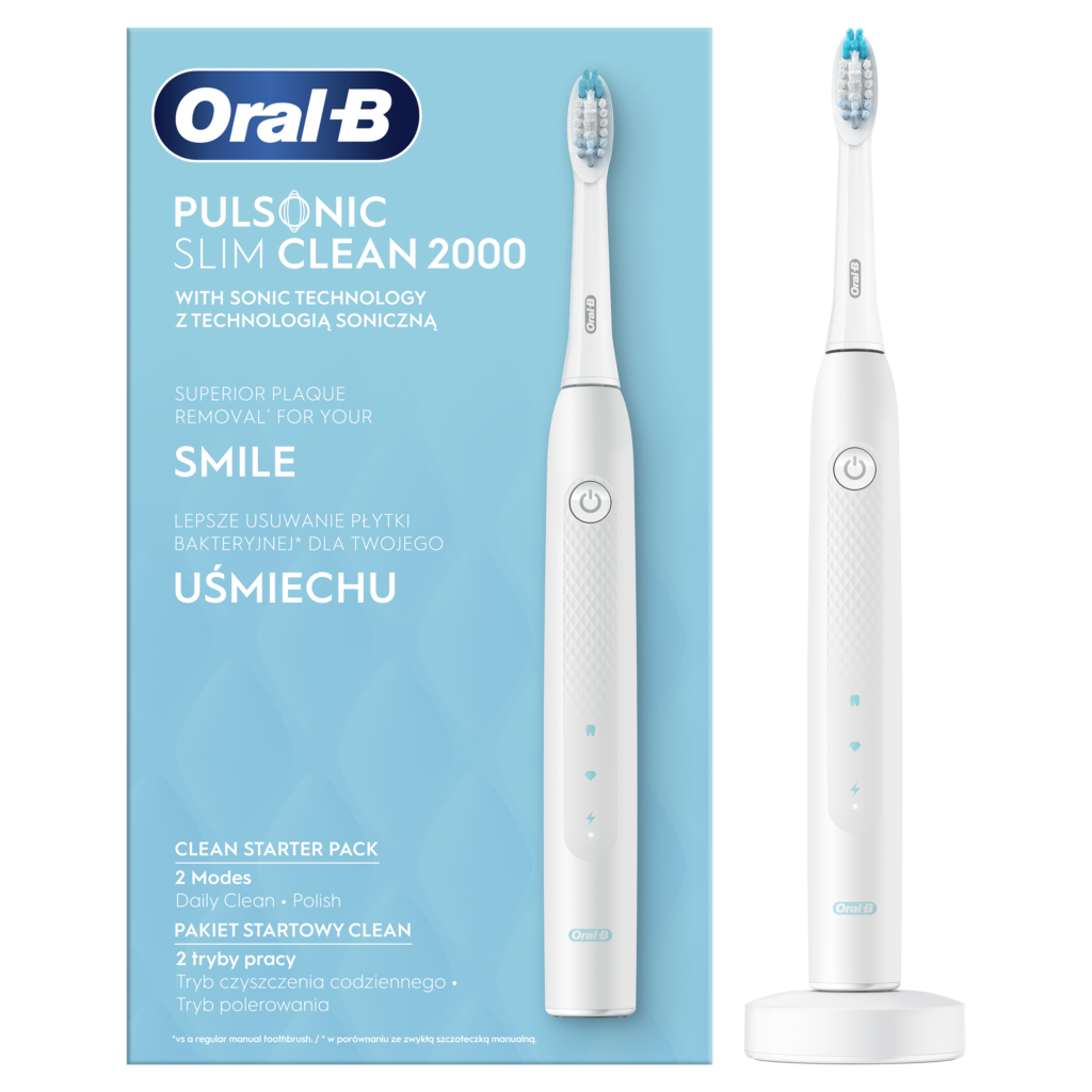 Oral-B Pulsonic SLIM Clean 2000 White Regular (VALGE) Sonic elektriline hambahari