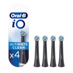 Oral-B iO Ultimate Clean Black keskmise tugevusega hambaharja otsikud MUST (CB-4