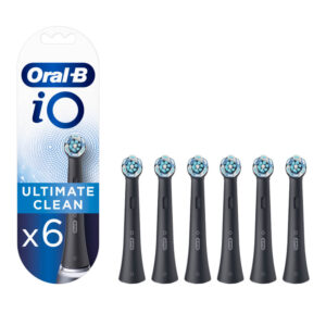 Oral-B iO Ultimate Clean Black keskmise tugevusega hambaharja otsikud MUST (CB-6