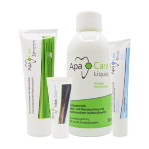 ApaCare suuhoolduskomplekt (hambapasta + poleerimispasta + suuvesi + parandusgeel)