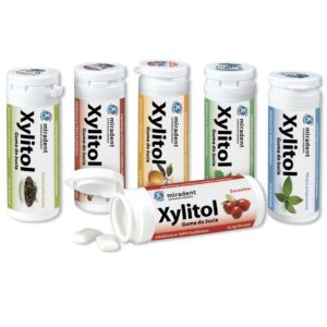 Närimiskumm Miradent 100% Xylitol 6-maitseline KOMBO