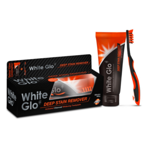 White Glo Charcoal Deep Stain Remover hambapasta 100ml (valgendav aktiivsöega hambapasta)