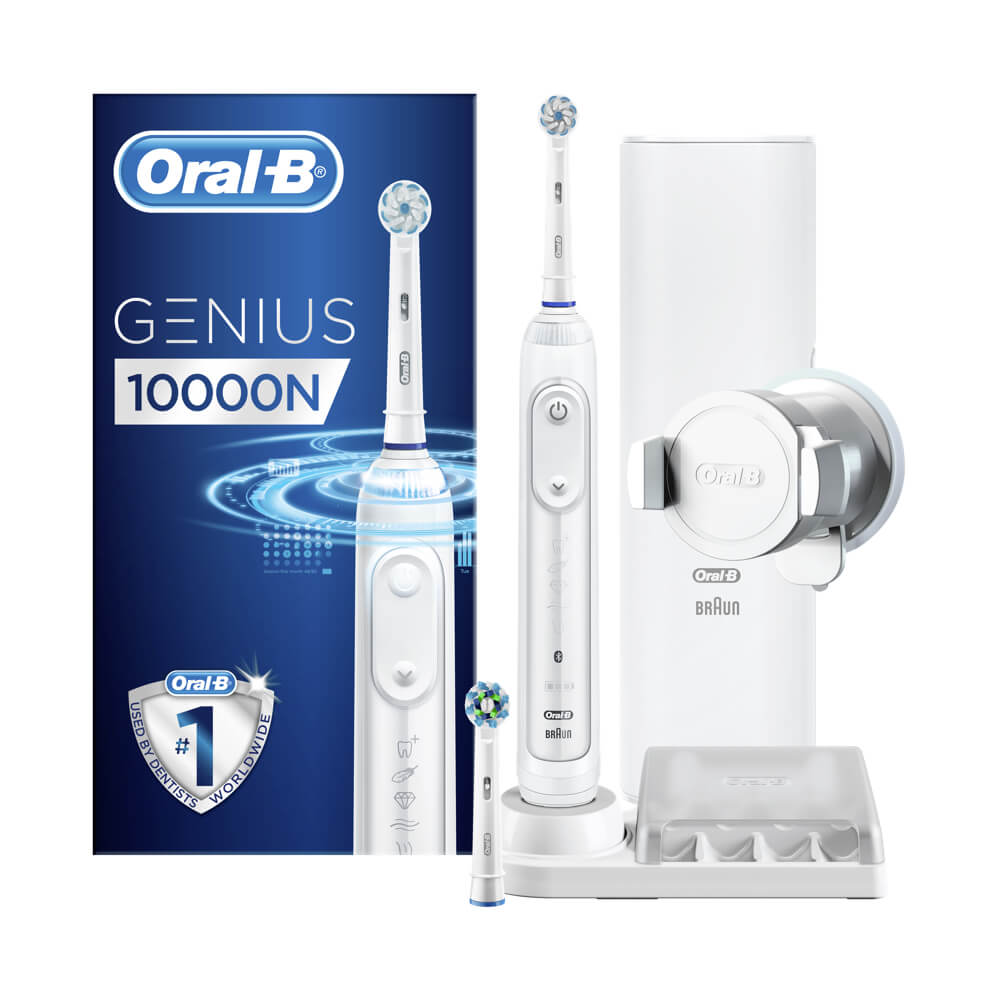 Oral-B GENIUS 10000 elektriline hambahari surveanduriga VALGE (6 režiimi