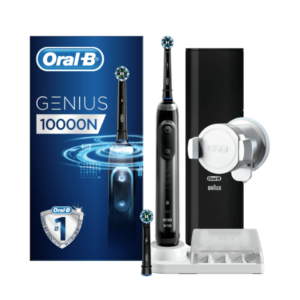 Oral-B GENIUS 10000 Midnight Black elektriline hambahari surveanduriga MUST (6 režiimi