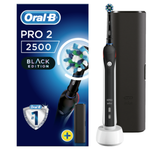 Oral-B PRO2 2500 Black Edition MUST elektriline hambahari surveanduriga (2 režiimi