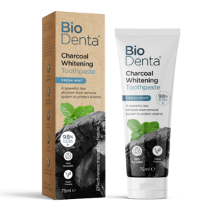 BioDenta Charcoal Whitening valgendav hambapasta söega 75ml
