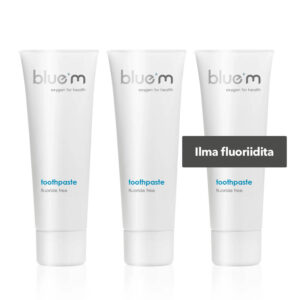 3 x bluem hambapasta 75ml (ilma fluoriidita)