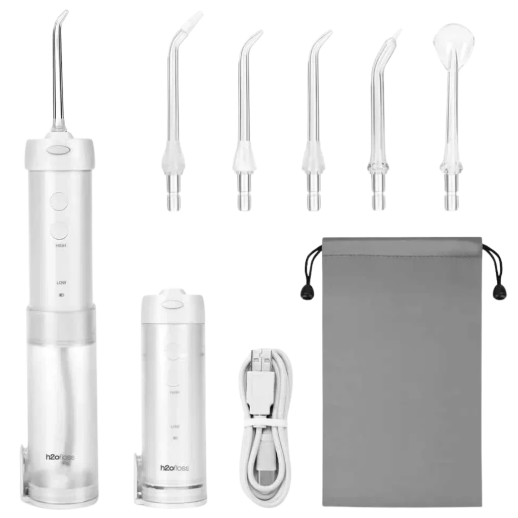 H2O floss kompaktne VALGE juhtmevaba veeprits