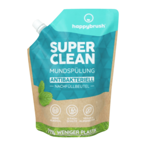 happybrush SUPER CLEAN supervärskendav suuvesi fluoriidiga 750ml