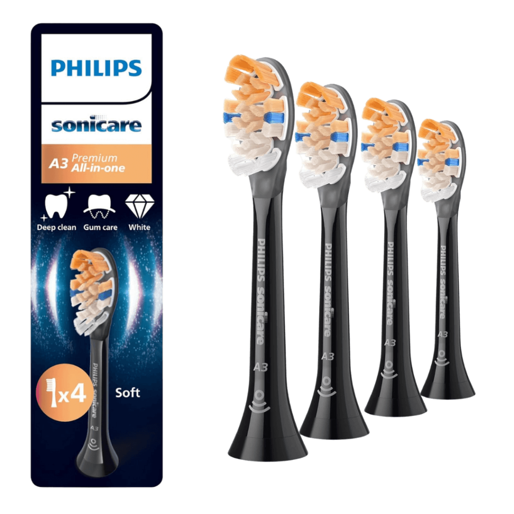 Philips Sonicare A3 Premium All-in-One (Soft) pehmed hambaharja otsikud HX9094/88 (MUST