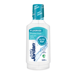 Jordan CLINIC Fluoride Protection igapäevane suuvesi (Fresh Mint) 500ml