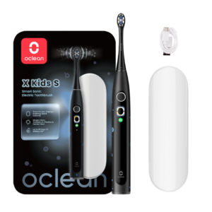 Oclean X KIDS S Black elektriline hambahari noortele MUST (alates 6a)