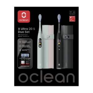 Oclean X Ultra 20 Set elektriline hambahari DUO komplekt (Must + Roheline)