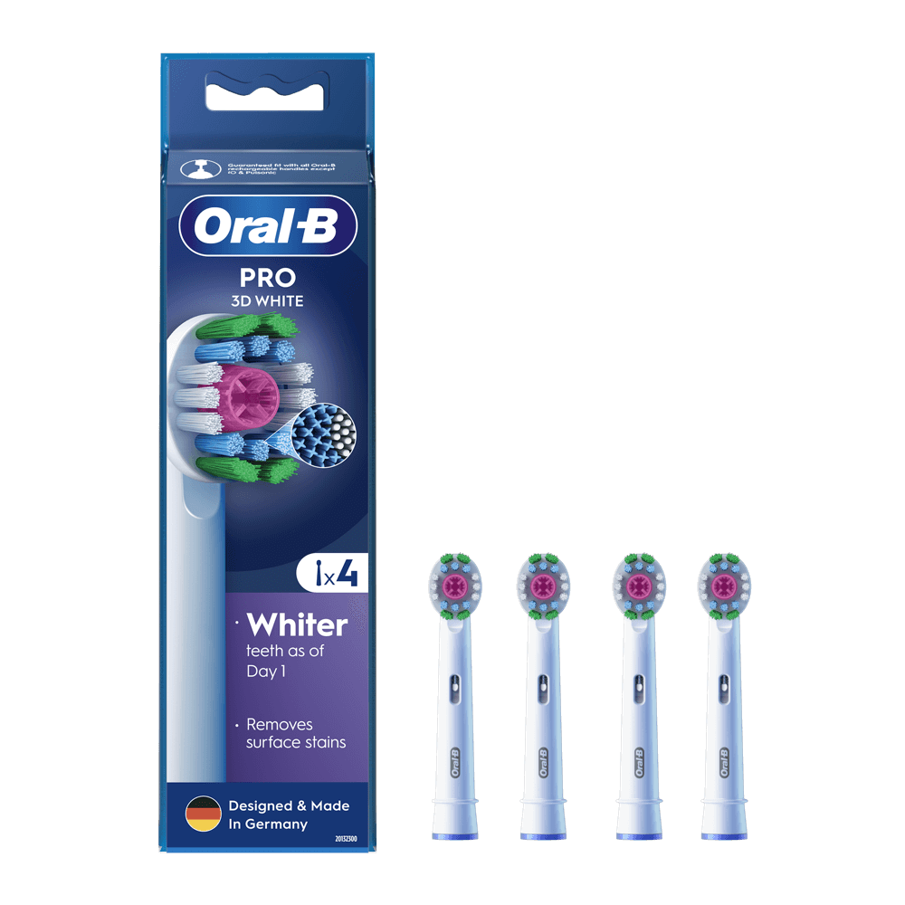 Oral-B 3D WHITE Pro valgendavad hambaharja otsikud (EB18-4