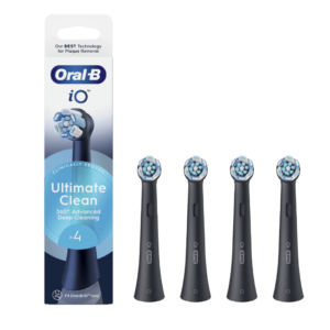 Oral-B iO Ultimate Clean Black keskmise tugevusega hambaharja otsikud MUST (CBF-4