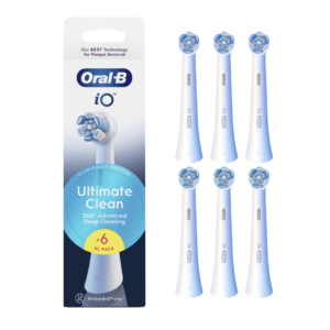 Oral-B iO Ultimate Clean White keskmise tugevusega hambaharja otsikud VALGE (CWF-6
