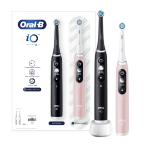 Oral-B iO6 elektriline hambahari Black Lava / Pink Sand (2 hambaharja