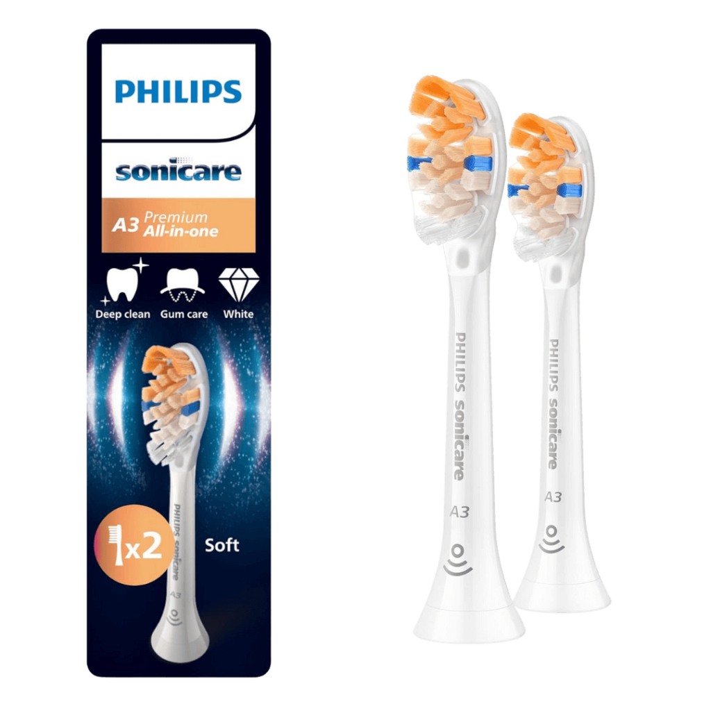 Philips Sonicare A3 Premium All-in-One (Soft) pehmed hambaharja otsikud HX9092/87 (VALGE