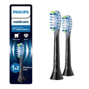 Philips Sonicare Premium Plaque Defence C3 pehme äärega hambaharja otsikud HX9042/88 (MUST