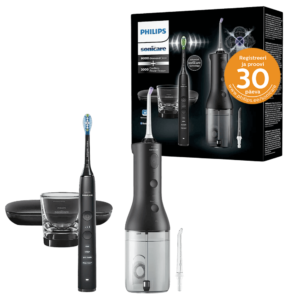 Philips Sonicare DiamondClean 9000 HX3866/43 elektriline hambahari + Power Flosser 3000 veeprits (MUST)