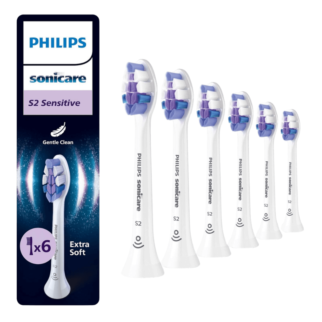 Philips Sonicare S2 Sensitive (Ultra Soft) ülipehmed hambaharja otsikud HX6056/87 (6tk)
