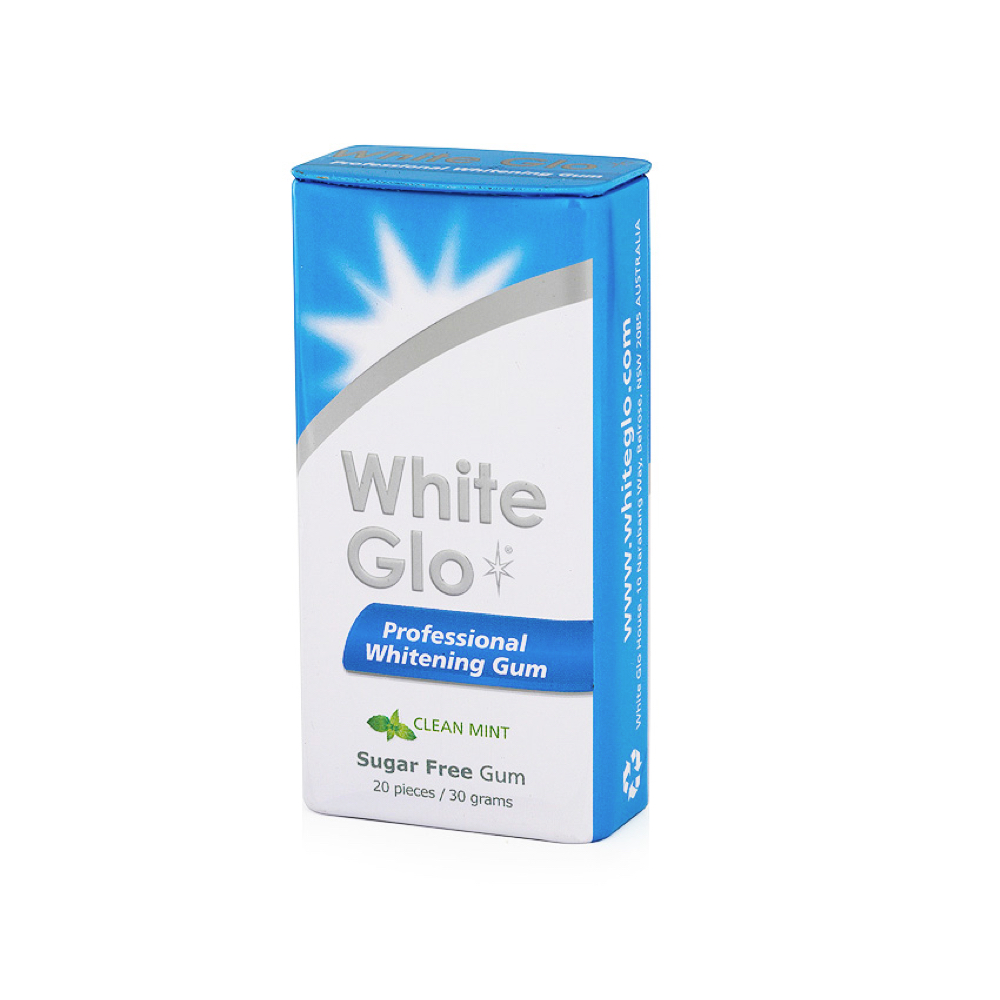 Närimiskumm White Glo Professional Whitening Gum CLEAN MINT (30g