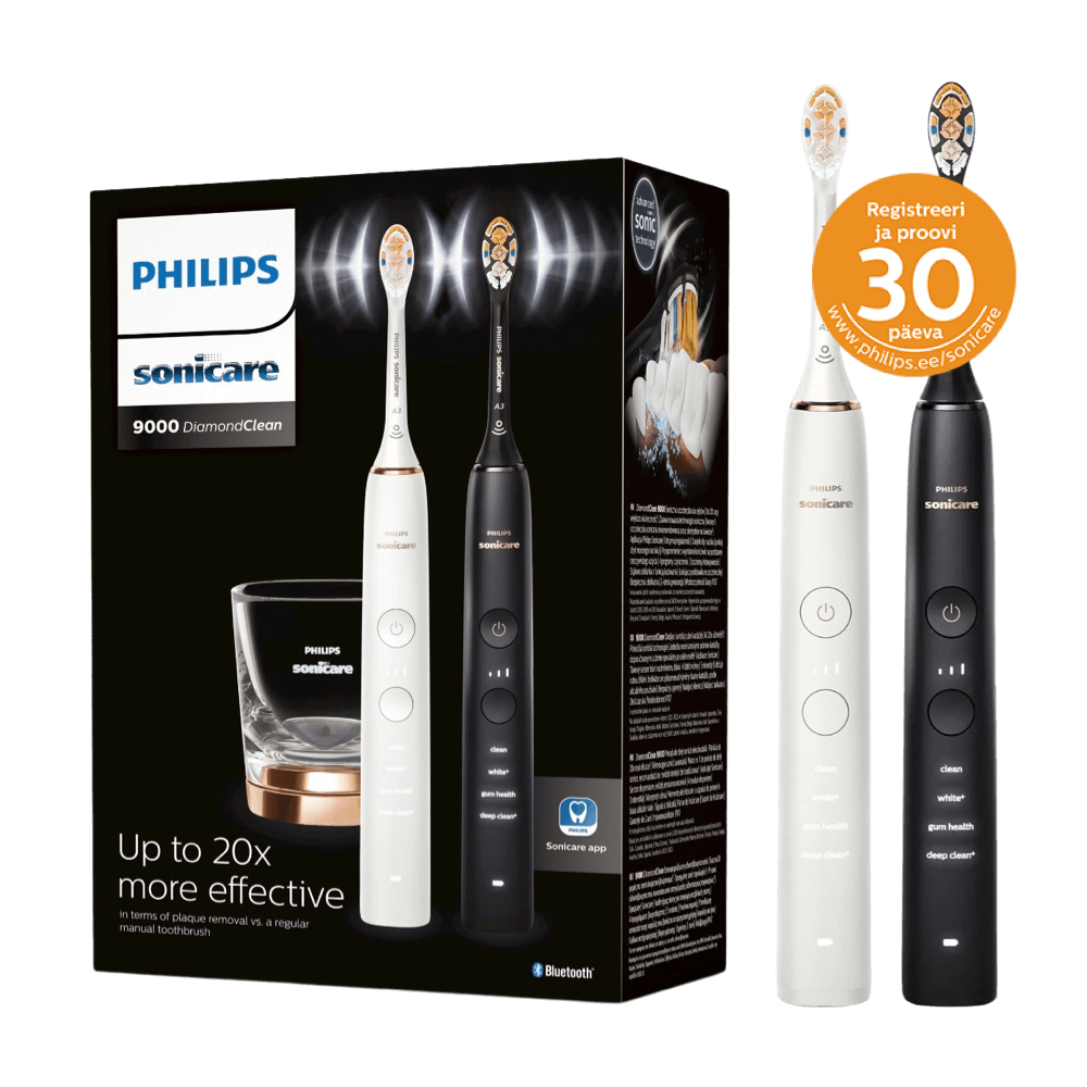 Philips Sonicare DiamondClean 9000 (HX9914/69) elektriliste hambaharjade komplekt (2 käepidet