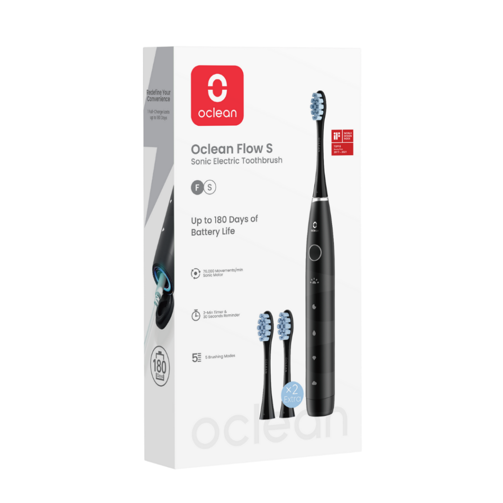 Oclean Flow S Black elektriline hambahari MUST (3 otsikut)