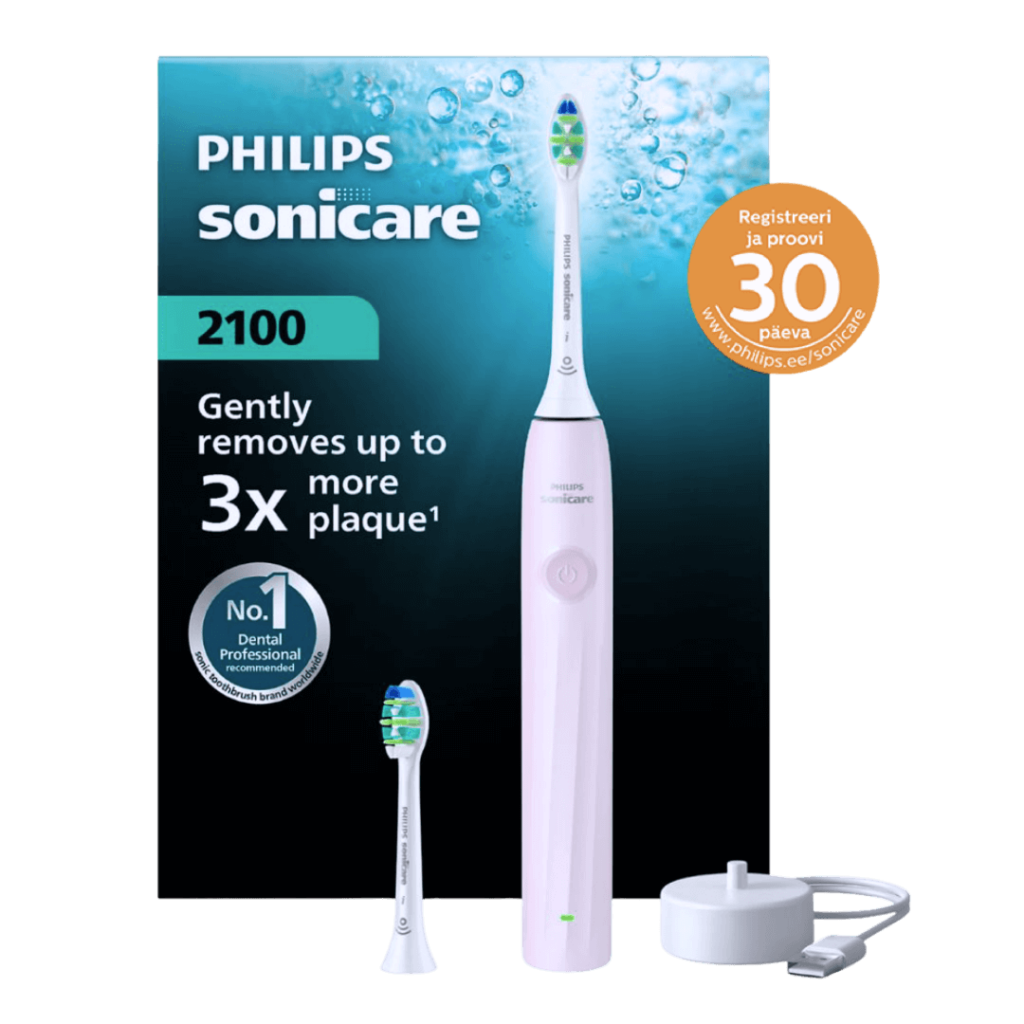 Philips Sonicare 2100 seeria HX4022/03 elektriline hambahari HELEROOSA (1 režiim