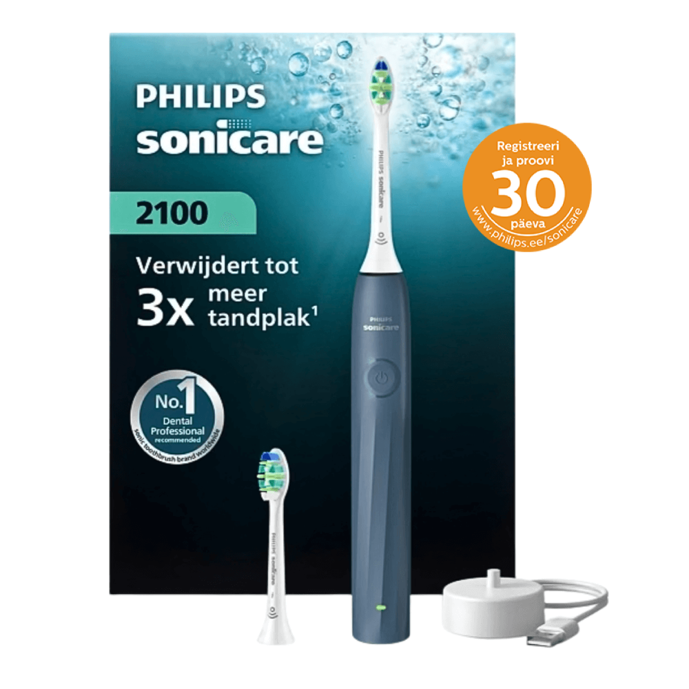 Philips Sonicare 2100 seeria HX4022/04 elektriline hambahari MERESININE (1 režiim
