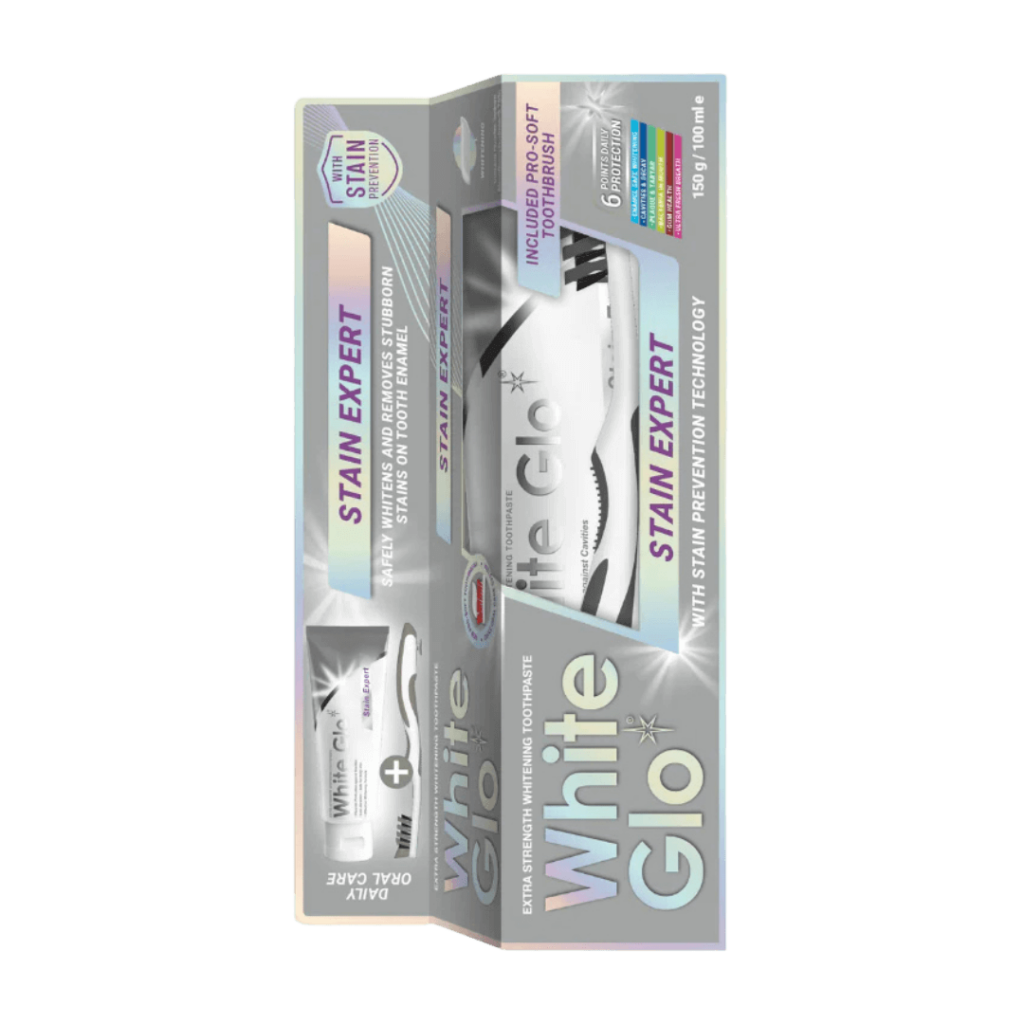 White Glo Stain Expert valgendav hambapasta 100ml (kaasa tasuta käsihambahari)